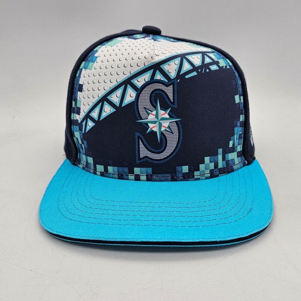 Seattle Mariners Hat Cap Snap Back Boys One Size Blue MLB Baseball Melonwear
